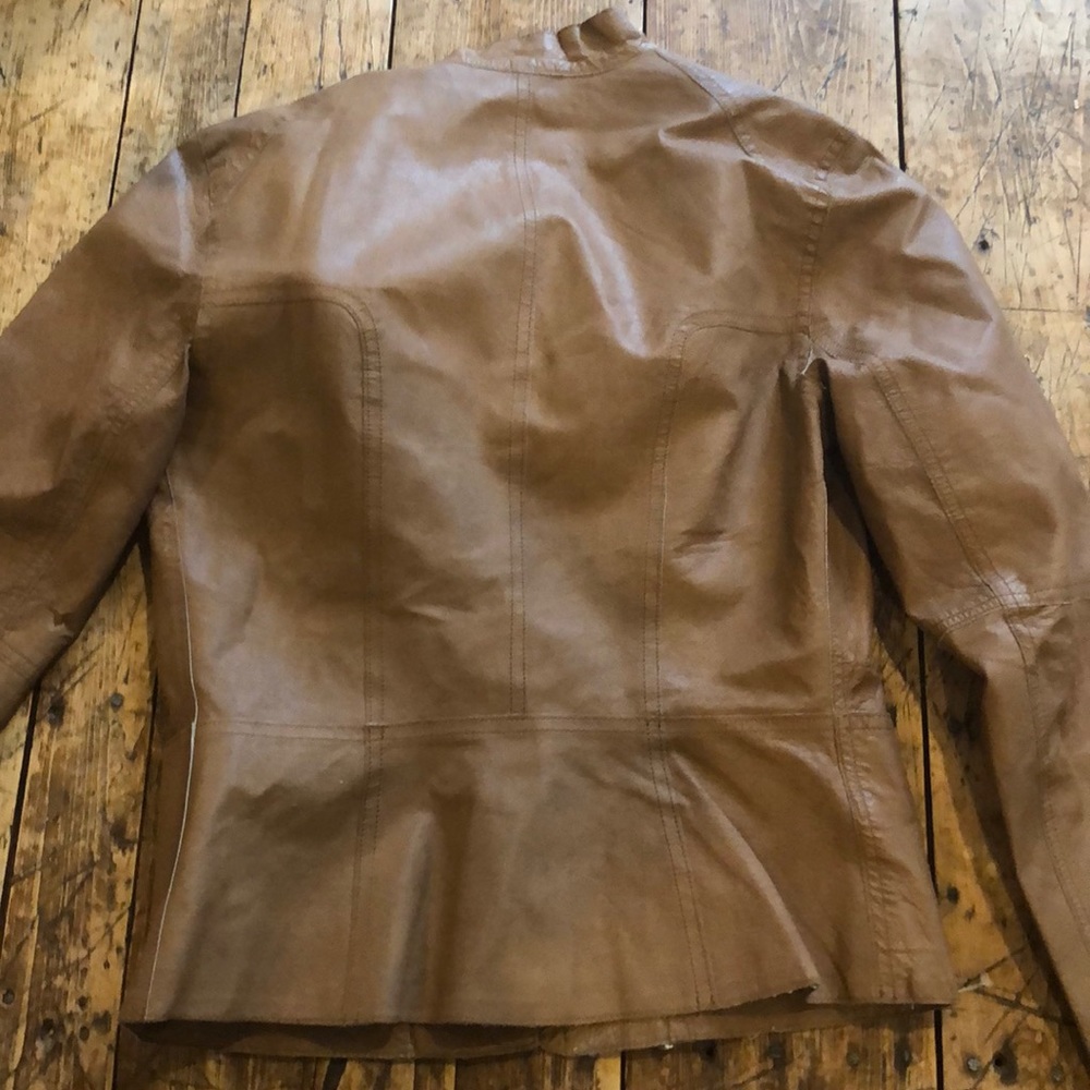 Fitted Leather Jacket - image 3